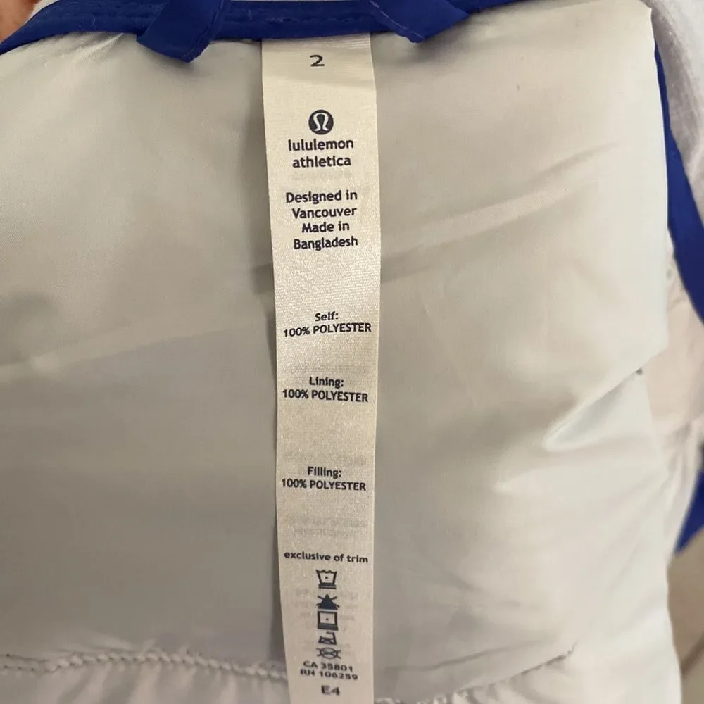 Lululemon Athletica Outward Bound Blue Jacket (Size 2)